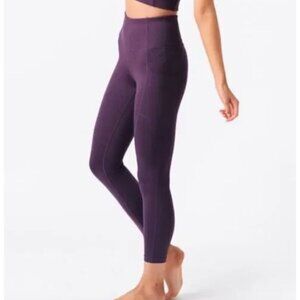 ZYIA plum knit 7/8 warm leggings size 4
